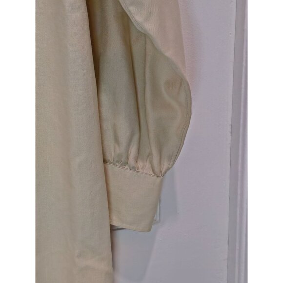 Vintage John W. Nordstrom Men's Beige Long Sleeve Button-Up Shirt Size 16-33 - Picture 12 of 13